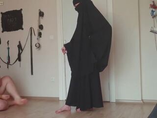 Muslim Ms canes fat slave
