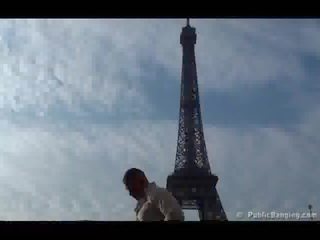 Xxx clip dirty clip by the Eiffel Tower