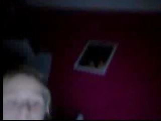 Mollig frans blondine met vet tieten in webcam