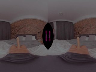 VRConk Naughty Chubby Maid Playing with Toy VR xxx clip